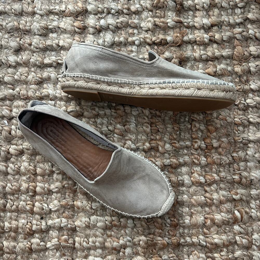 rag & bone Suede Espadrille Loafers Beige US 7.5 EU 37.5 Spain Summer Chic